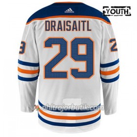 Barn Ishockey Edmonton Oilers Tröja LEON DRAISAITL 29 Adidas Vit Authentic